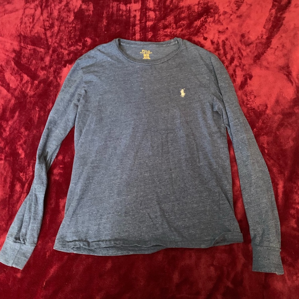 Blue polo long sleeve